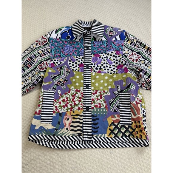 Amen Wardy Koos Van Der Akker Quilted Jacket Women Size Medium VTG Lagenlook - Picture 3 of 15